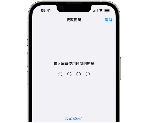 任县iPhone屏幕维修分享iPhone屏幕使用时间密码忘记了怎么办 