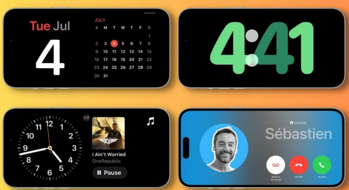 任县苹果手机维修分享iOS17横屏充电待机显示有什么好处 