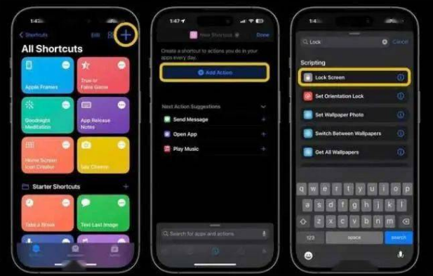 任县苹果14锁屏维修店分享iPhone14升级iOS16.4后如何创建锁屏快捷方式 