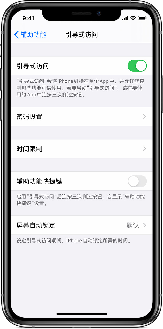 任县苹果手机维修分享如何在 iPhone 上退出引导式访问 