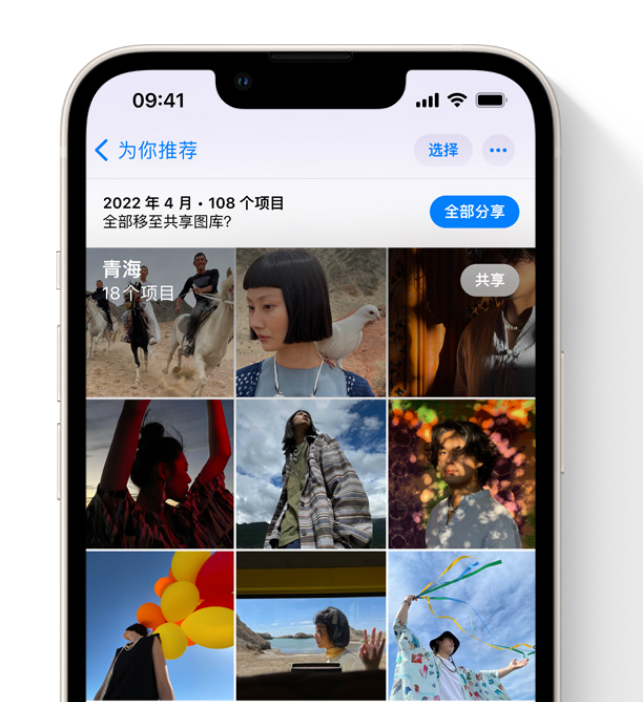 任县苹果维修网点分享在 iPhone 上使用共享图库 