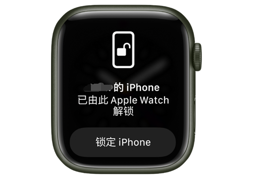 任县苹果手机维修分享用 AppleWatch 解锁配备面容 ID 的 iPhone方法 